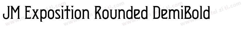 JM Exposition Rounded DemiBold字体转换